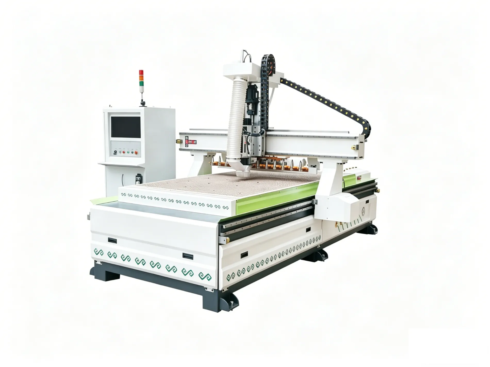 high speed atc cnc nesting machine with vacuum table